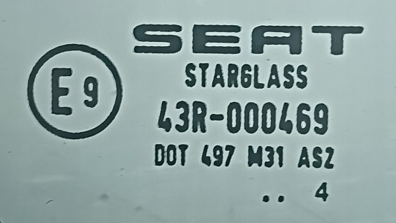 фото №2, Seat altea 04 r скло кузовна права перед