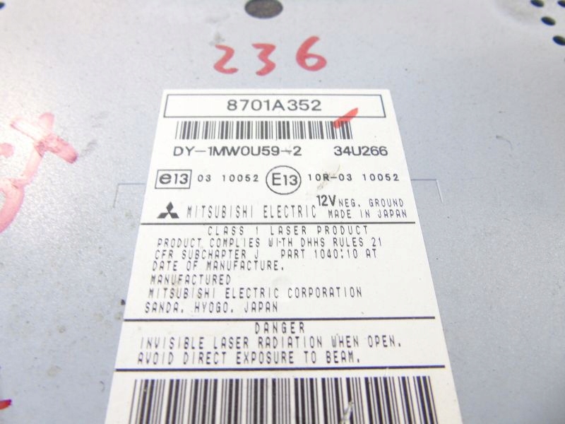фото №2, Mitsubishi asx радио 8701a352