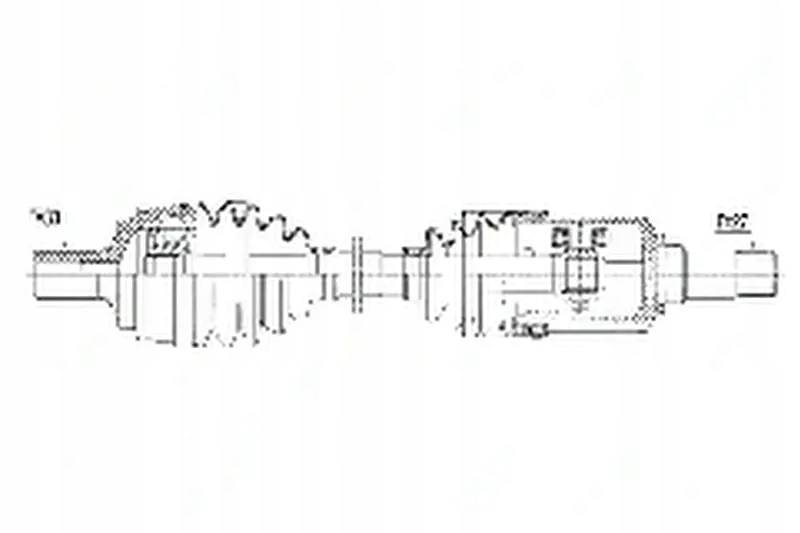 фото №1, Приводной вал npw-me-038 nty mercedes cls c218