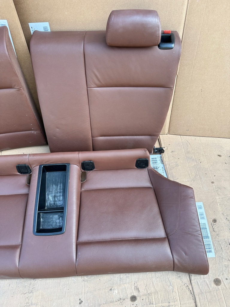 фото №10, Bmw 1 e87 сиденья заднее сиденье обшивки комплект коричневый bardzo ładne 3 дверь