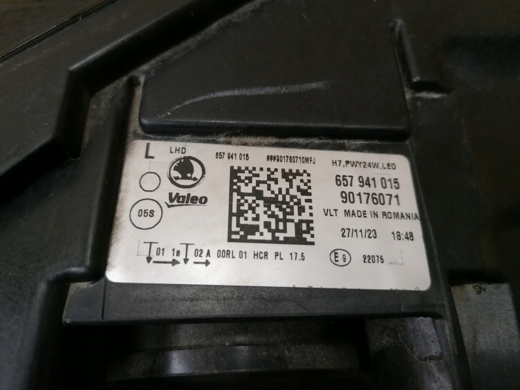 Фара ліва фара лівий skoda scala 657 led 2019-2024r в Україні