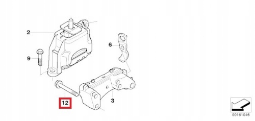 фото №2, Болт кронштейн подвеска mini r55 r56 оригинал