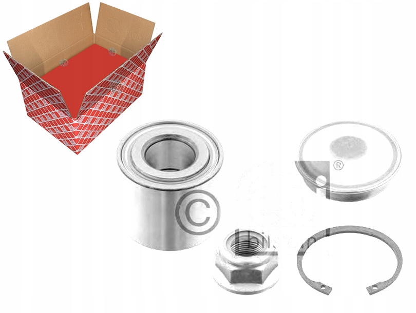 фото №1, Набор подшипник колеса 25x55x45 nissan kubistar rena