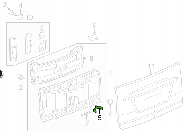 фото №6, Кронштейн обшивка smart fortwo 4517430051
