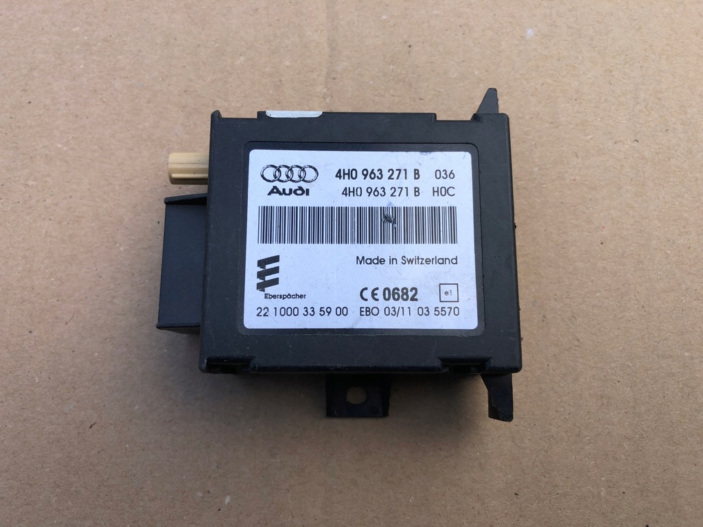 фото №1, Модуль блок керування webasto 4h0963271b a8 d4 oryg