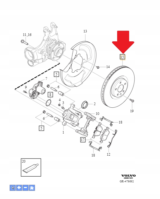 фото №1, Диск гальмівна оригінальний номер