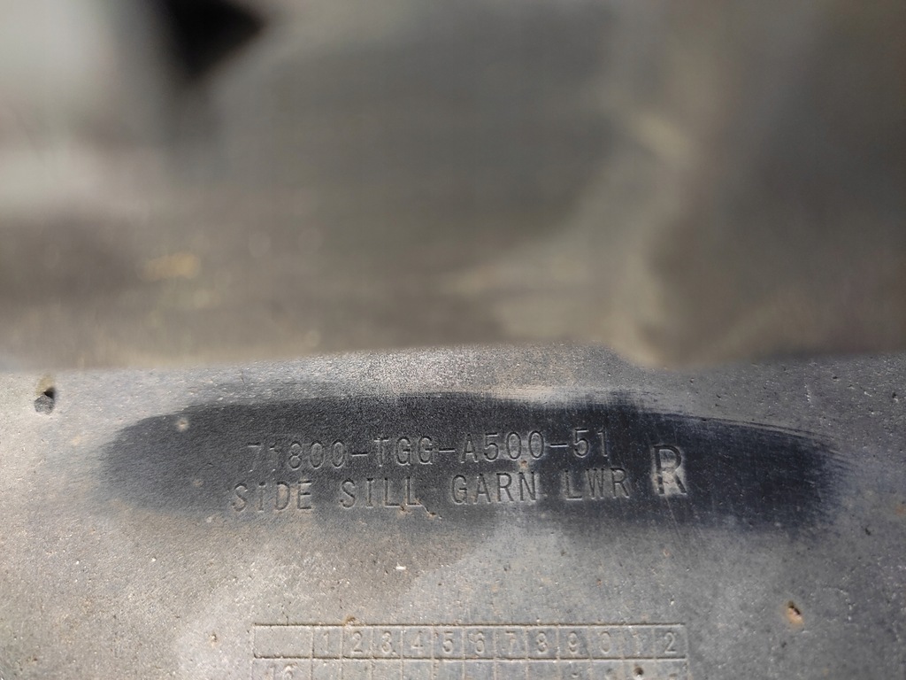 фото №9, Honda civic x молдинг порог правая порог правый 2017-