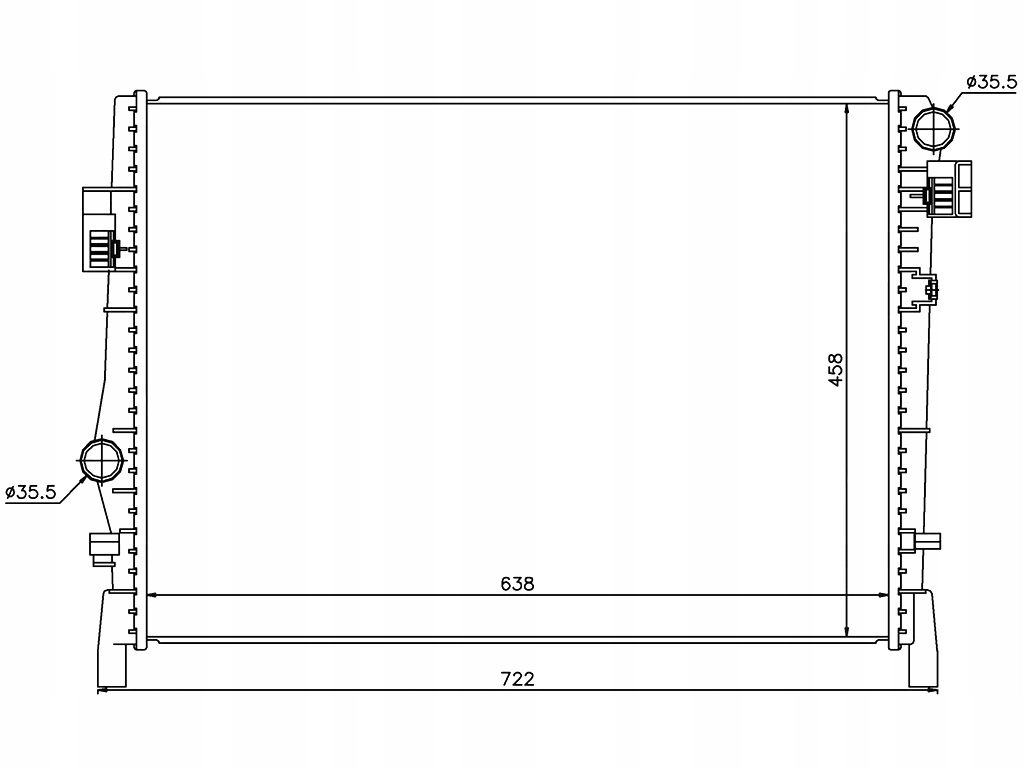 фото №1, Fiat freemont 2011- радиатор 68038238
