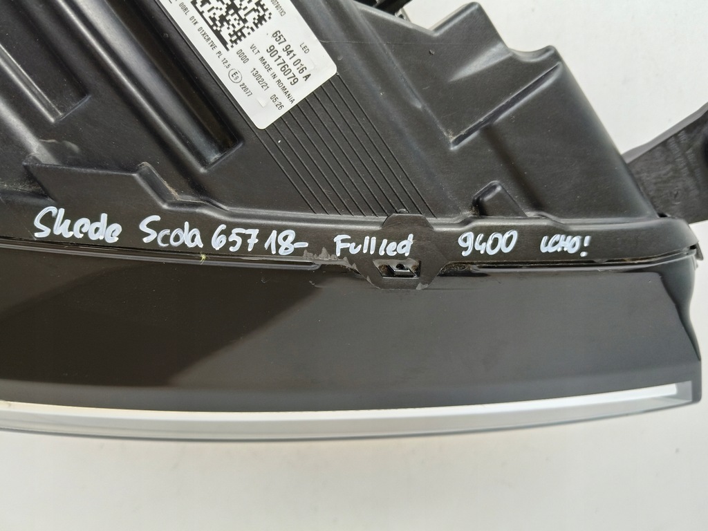 фото №8, Лампа правая фара skoda scala 657 18- full led