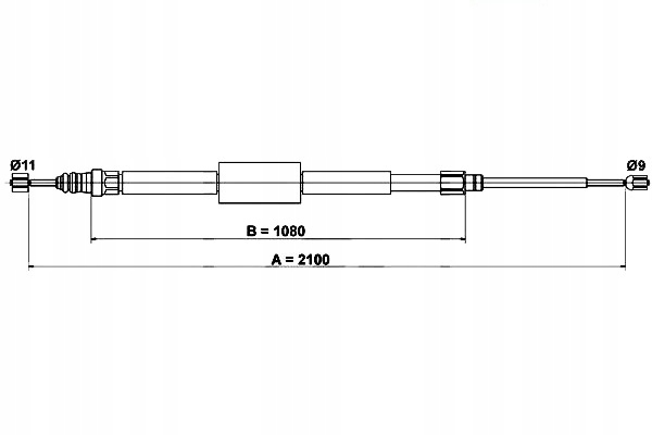 фото №1, Трос гальма ручного renault grand scenic ii 1.5