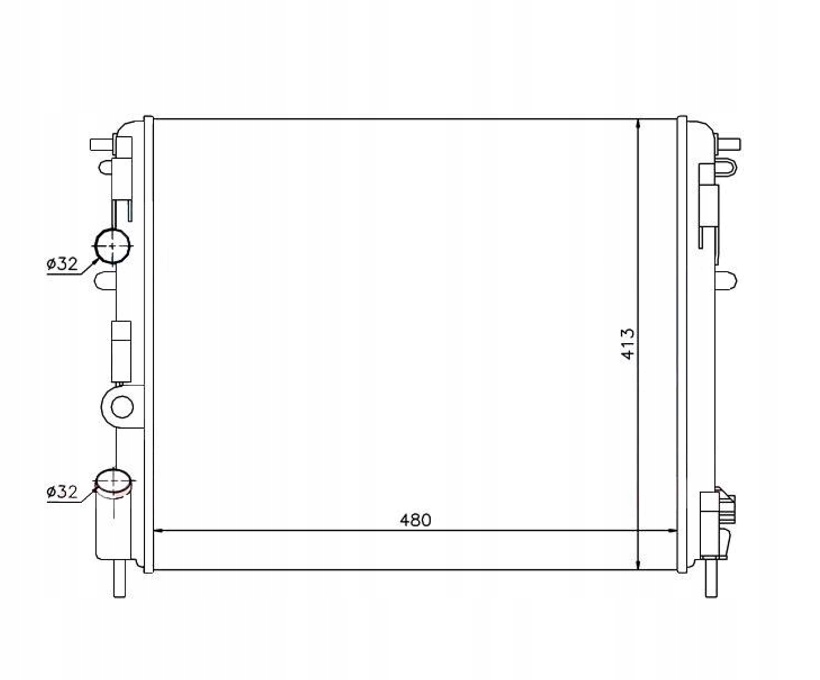 фото №1, Радиатор renault clio 01- 8200033831 nowa