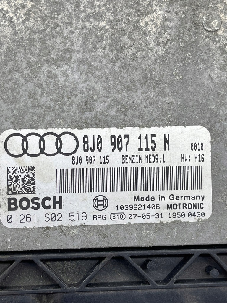 фото №8, Audi tt 8j 2.0 tfsi модуль блок керування бортовий комп'ютер двигуна ecu med9.1