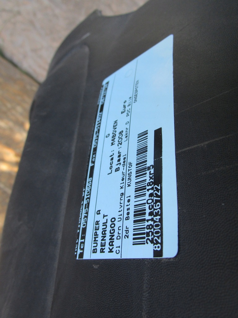 фото №8, Бампер задняя renault kangoo ii 08-