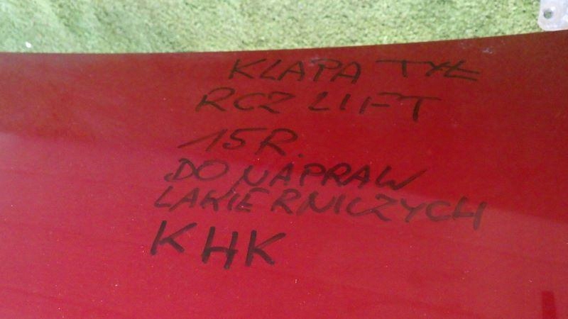 фото №15, Крышка багажника задняя задняя khk peugeot rcz lift ym17445580