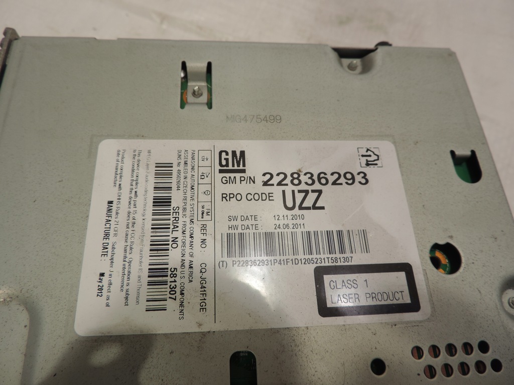 фото №12, Радио радиопроигрыватель cd400 opel insignia a 22836293