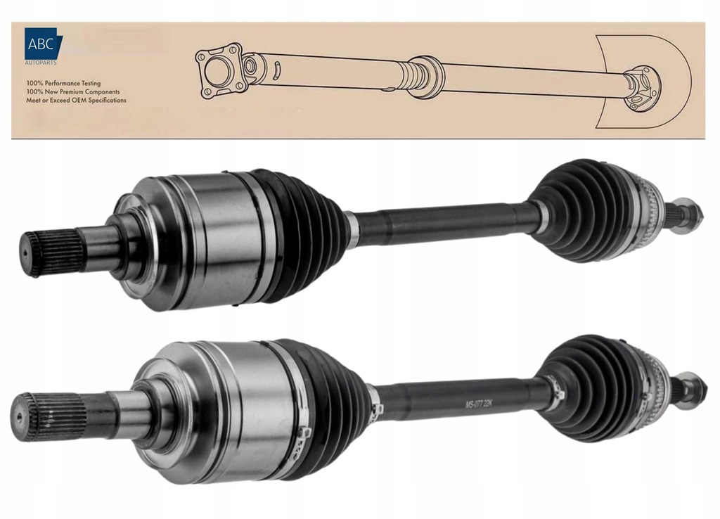 фото №1, Приводной вал левая + правая задняя mitsubishi pajero iv 3.2 di-d 3.2 di-d 4wd