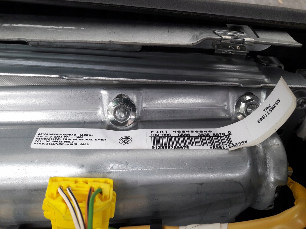 фото №12, Приборная панель консоль подушки безопасности ремни датчик kpl lancia musa