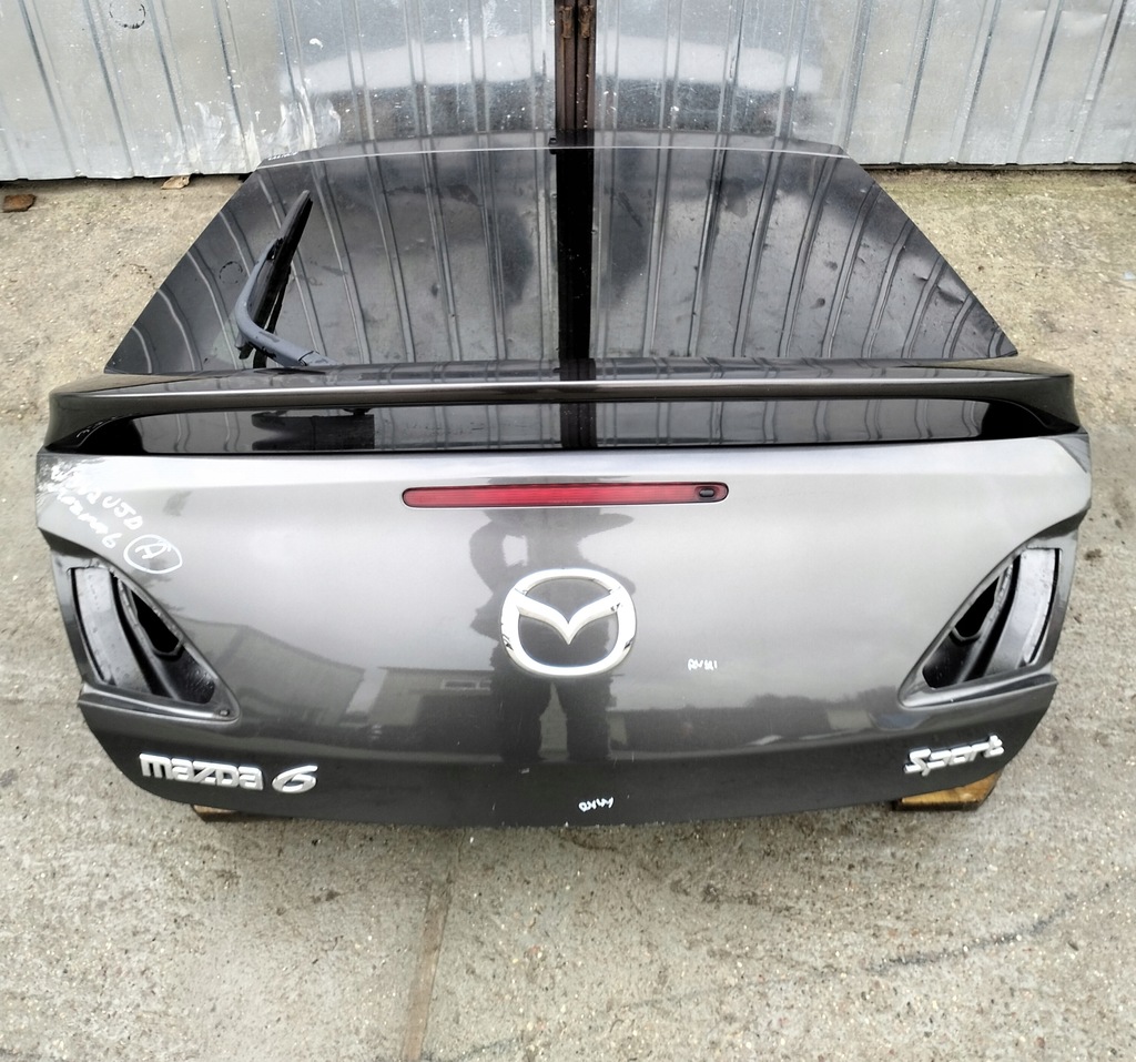 фото №1, Крышка багажника задняя + спойлер mazda 6 gh sport lift 2010-2012 цвет 38r 5d hb