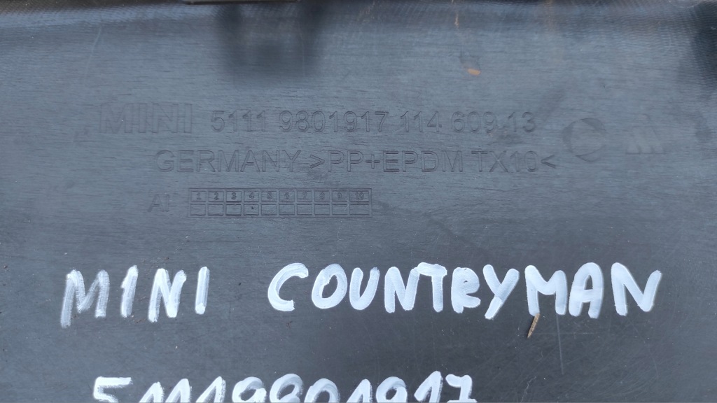 фото №7, Mini countryman r60 51119801917 спойлер накладка бампера перед оригинал