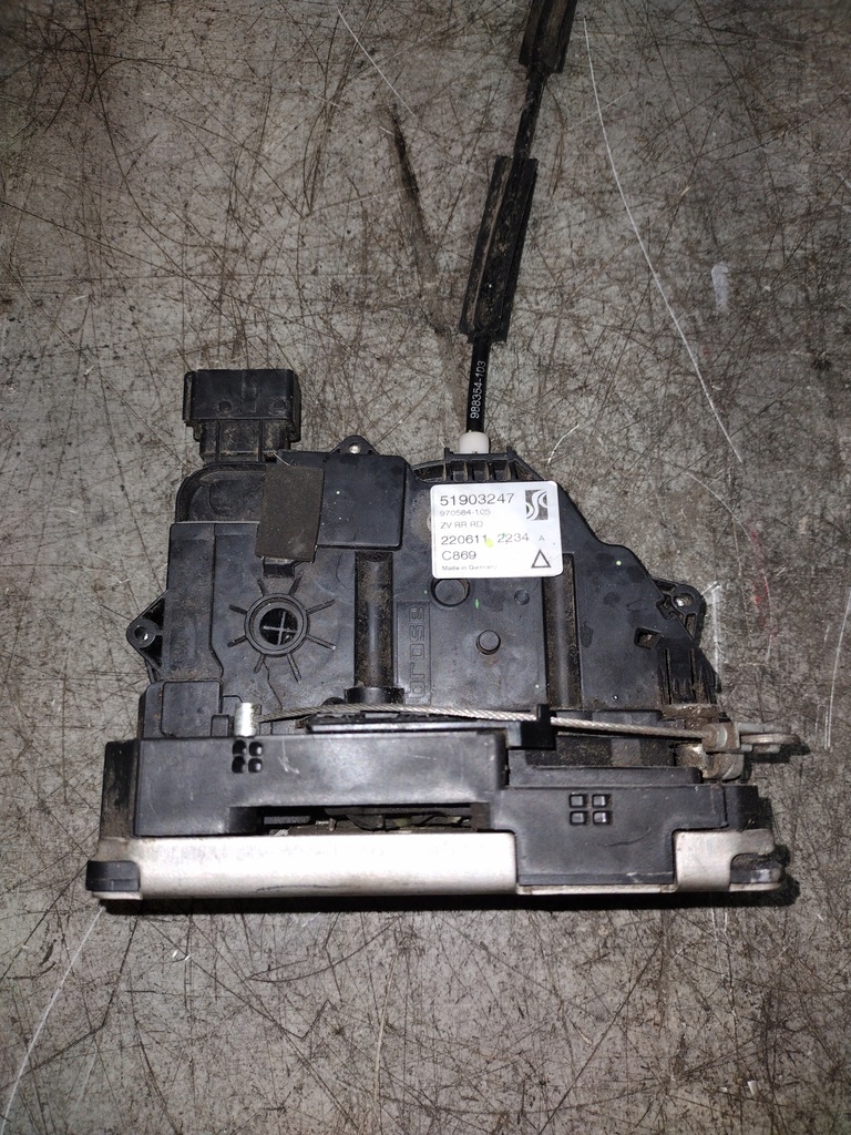 фото №4, Замок дверь 51903247 правый задняя fiat grande punto