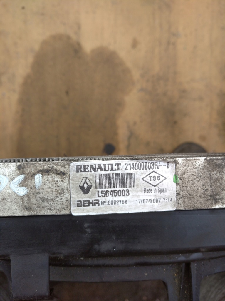 фото №6, Радіатор wody вентилятор 214000003r laguna iii 2.0 dci