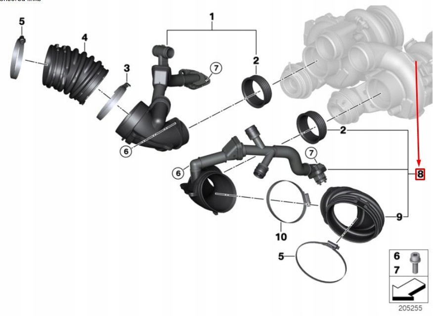 фото №5, Filtrowany канал повітряний bmw x5 e70 x6 e71 оригінальний 13717848152