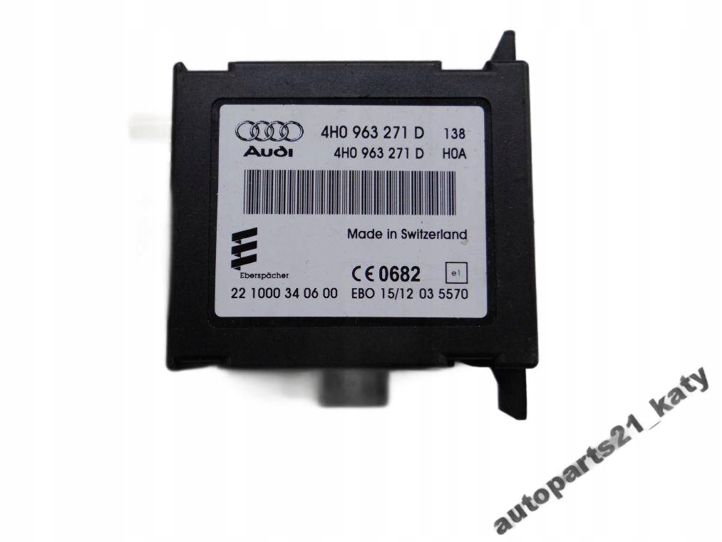 фото №1, Блок керування webasto 4h0963271c a6 a7 a8