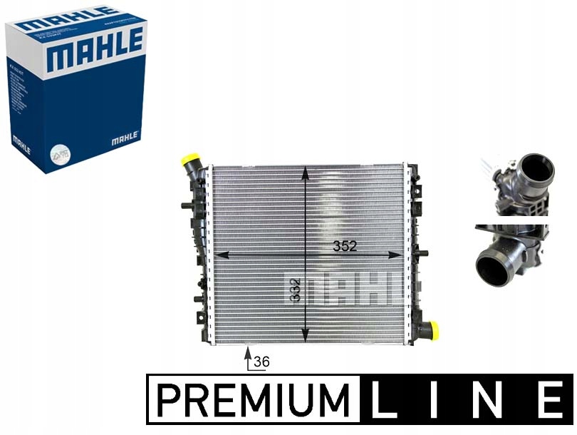 фото №1, Радіатор двигуна wody audi r8 r8 spyder 4.2 5.2 04.07-07.15 mahle