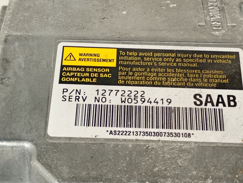 фото №5, Saab 95 9-5 lift 97-09 датчик модуль подушки безпеки повітряної подушка безпеки оригінальний номер 12772222