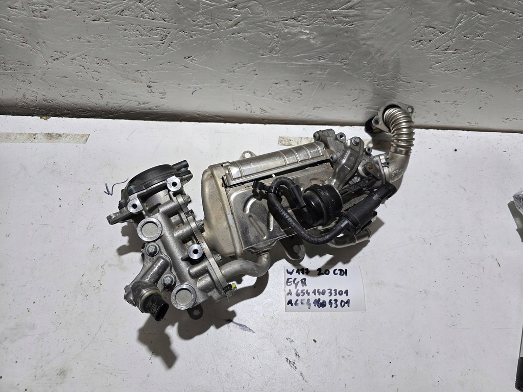 фото №9, Mercedes a w177 2.0cdi радіатор вихлопних газів egr комплектна 20tkm