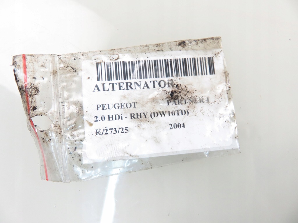 фото №10, Генератор peugeot partner i 2.0 hdi - rhy 9646477580 0124525034