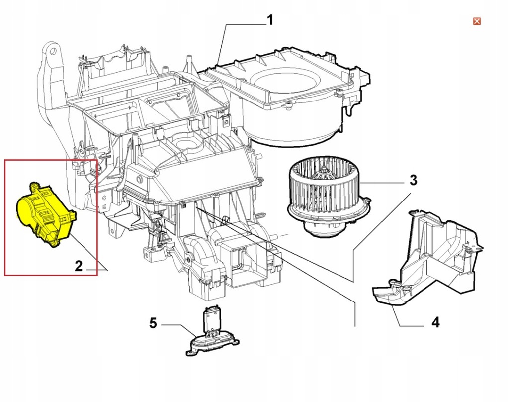 фото №1, Активатор моторчик кондиционера alfa romeo 159