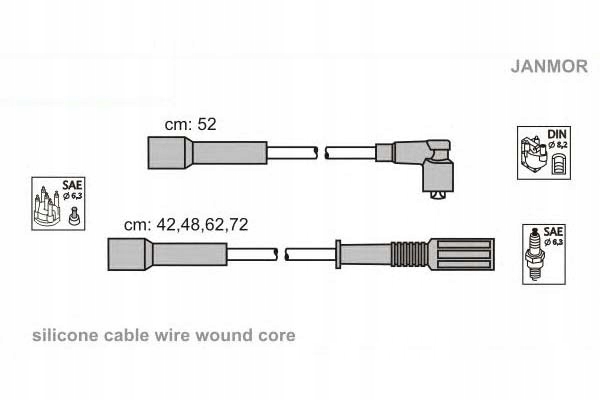фото №2, Дроти запалювання kpl. fiat janmor