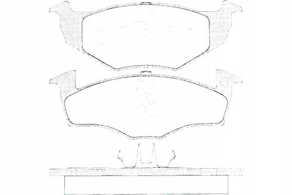 фото №1, Lpr комплект тормозных колодок ham. перед seat cordoba, cordo