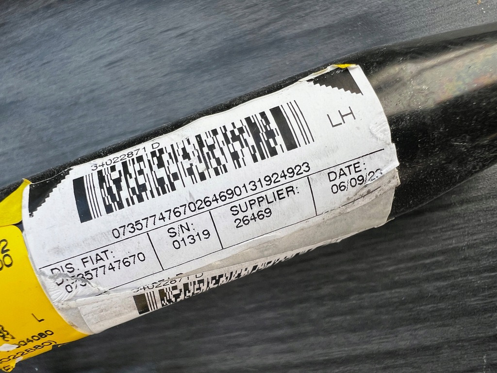 фото №6, Fiat 500 pas безпеки + натягувач лівий перед новий оригінал