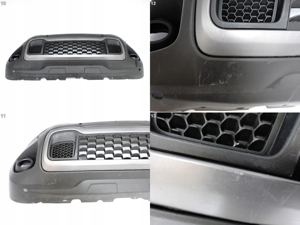 фото №11, Jeep renegade trailhawk 14-18 бампер решітка радіатора спойлер перед 6pdc