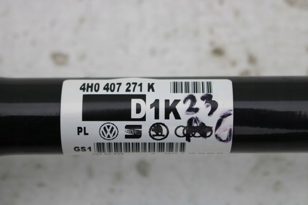 Audi a6 a8 q5 привідний вал передня перед 4h0407271k 4g 4h d4 2010-2017 4h0 407 27 Зі Шроту