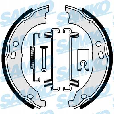 Samko 81003 комплект колодка тормозных, тормоз стояночный в Украине