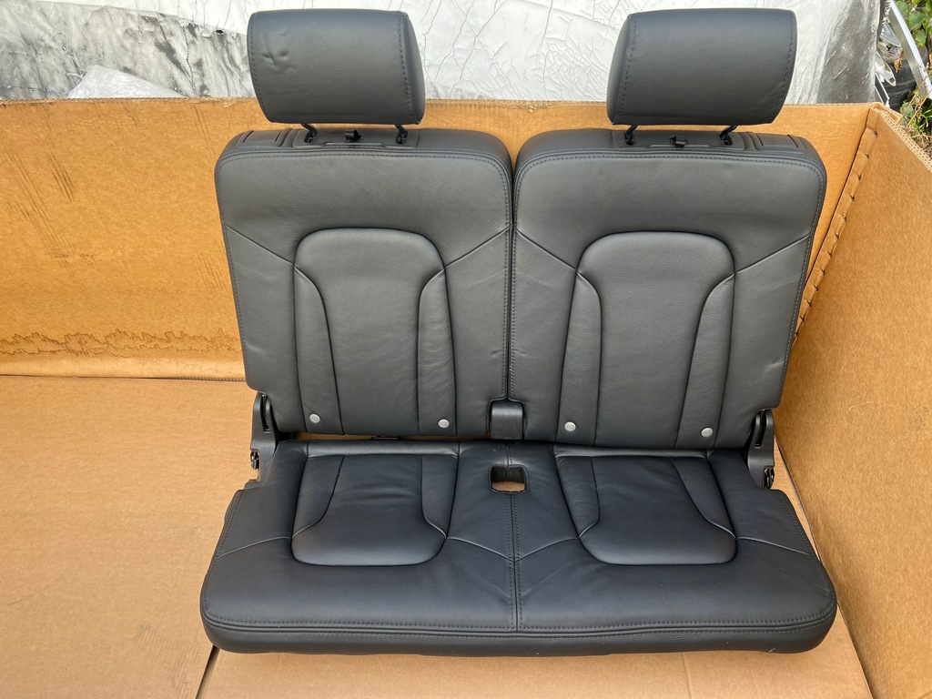 фото №8, Audi q7 4l сиденья заднее сиденье 3 trzeci ряд кожа czarna