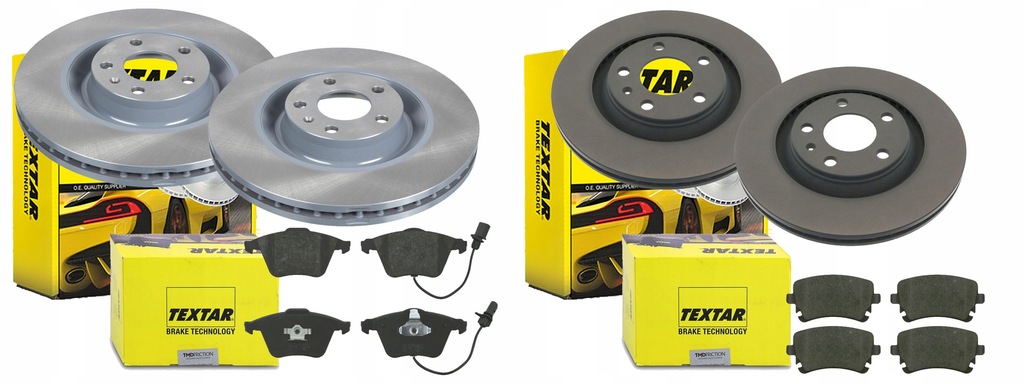 фото №1, Тормозные диски тормозные колодки p+t textar audi a4 b6 b7 s4