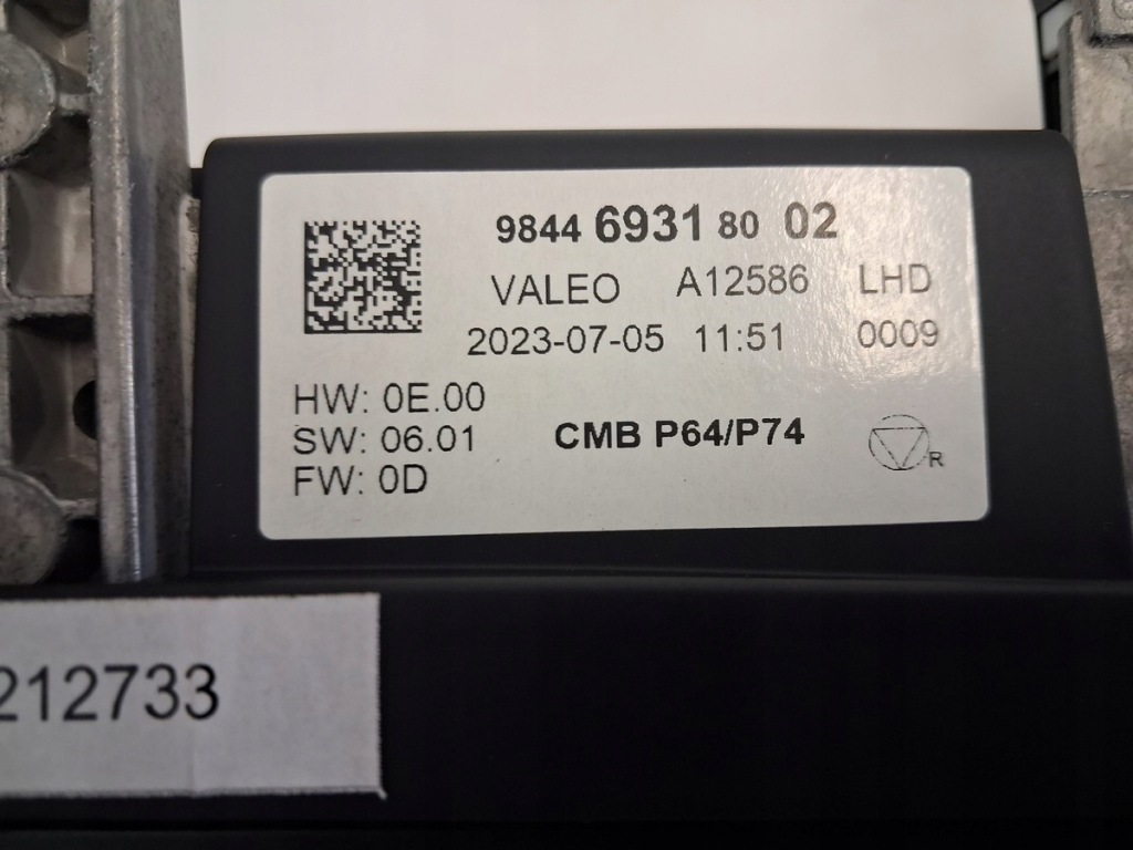 Лічильник прилади дисплей peugeot 3008 5008 iii 9844693180 Оригінал