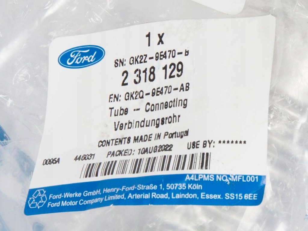 фото №14, Труба egr коллектор всасывающий ford transit custom 2.0 _ 2318129 _ gk2q-9e470-ab