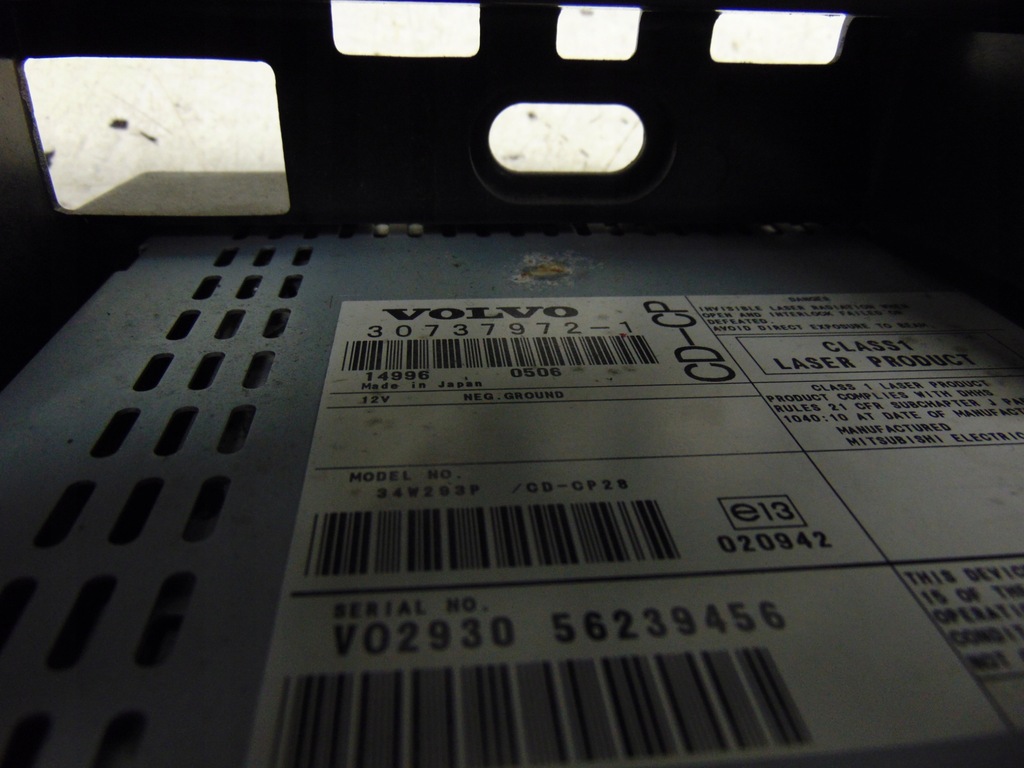 фото №13, Заводской радио cd тюнер volvo xc90 i 2002r- europa