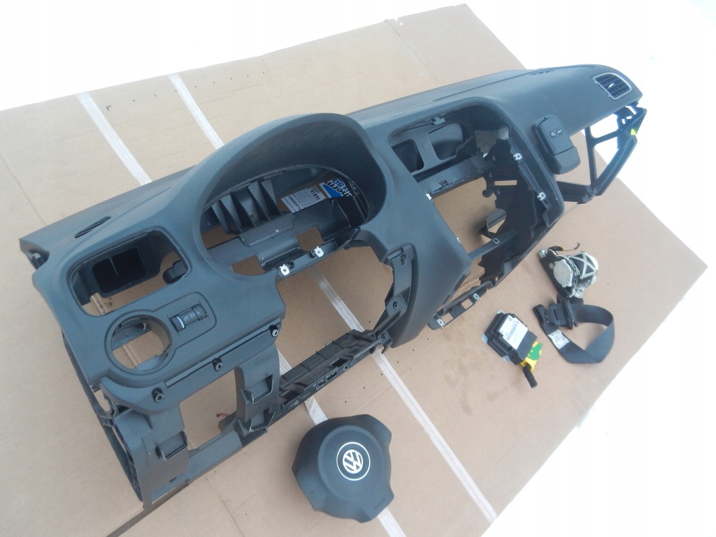 фото №14, Панель приладів приладова консоль подушки безпеки pas датчик vw polo 6r0