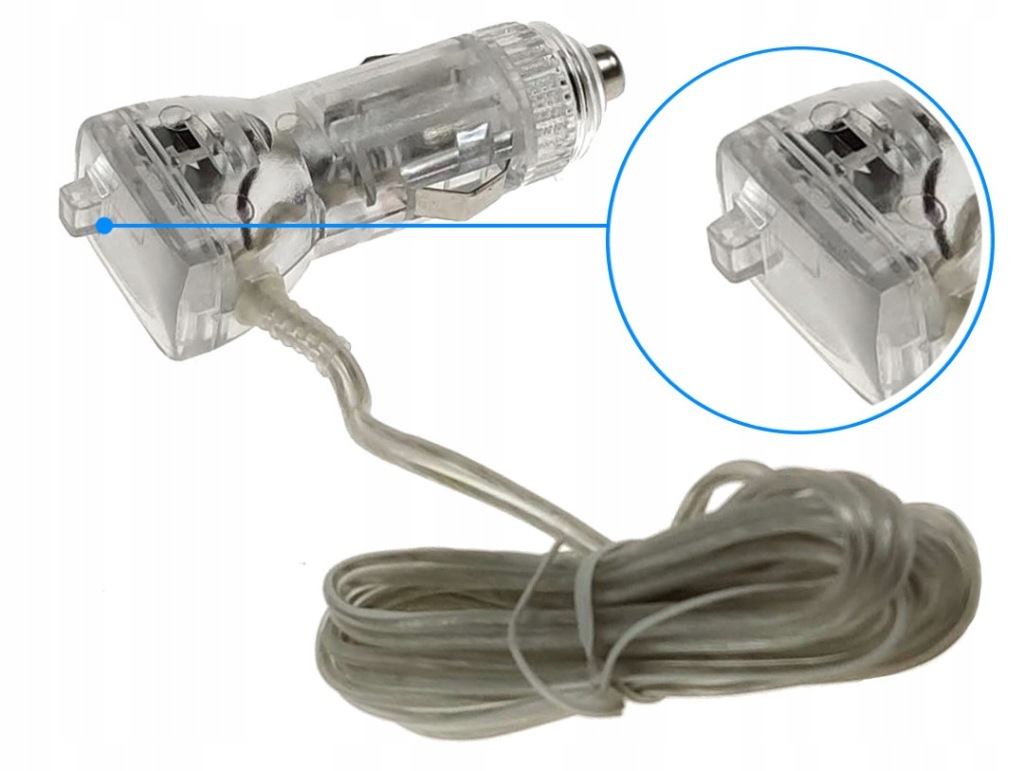 фото №3, Штекер штекер прикурювача автомобільний з кабель проводом вимикач