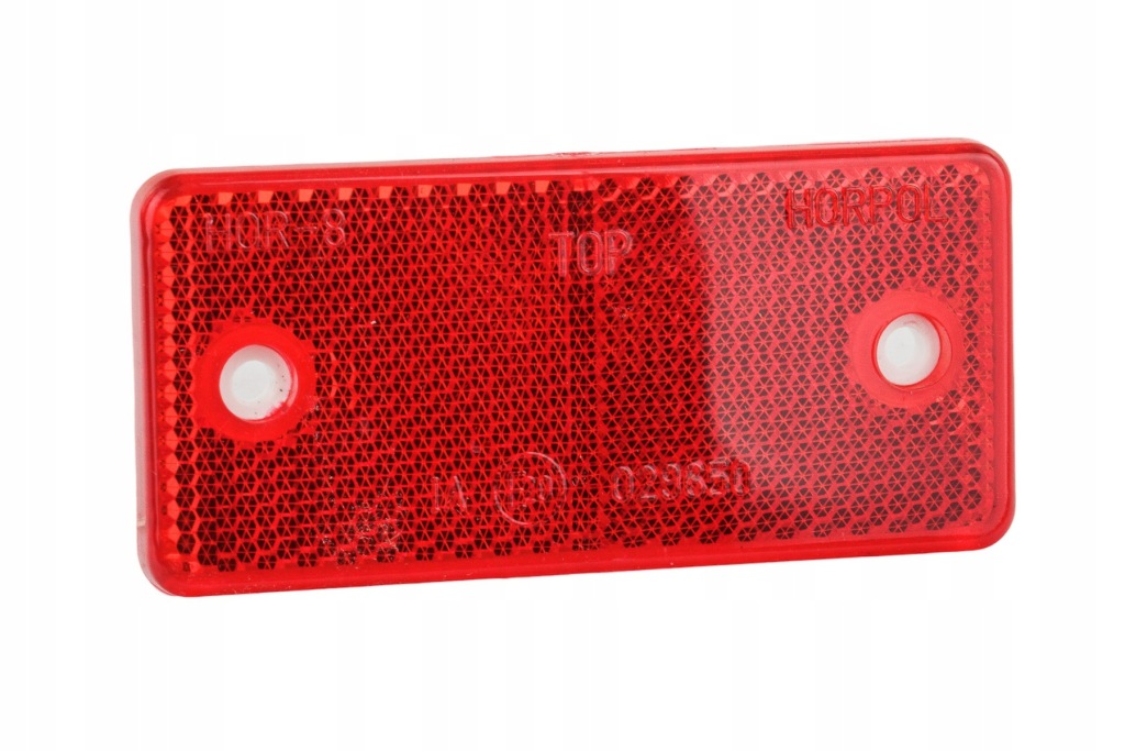 фото №1, Відбивач prostokątny 95x45mm червоний універсальний