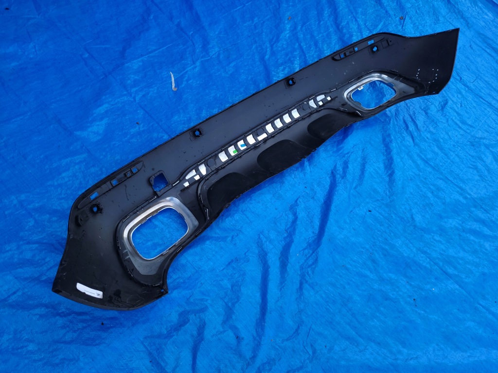 Mecredes gla w247 | бампер диффузор спойлер задний  хром a2478853104 Оригинал