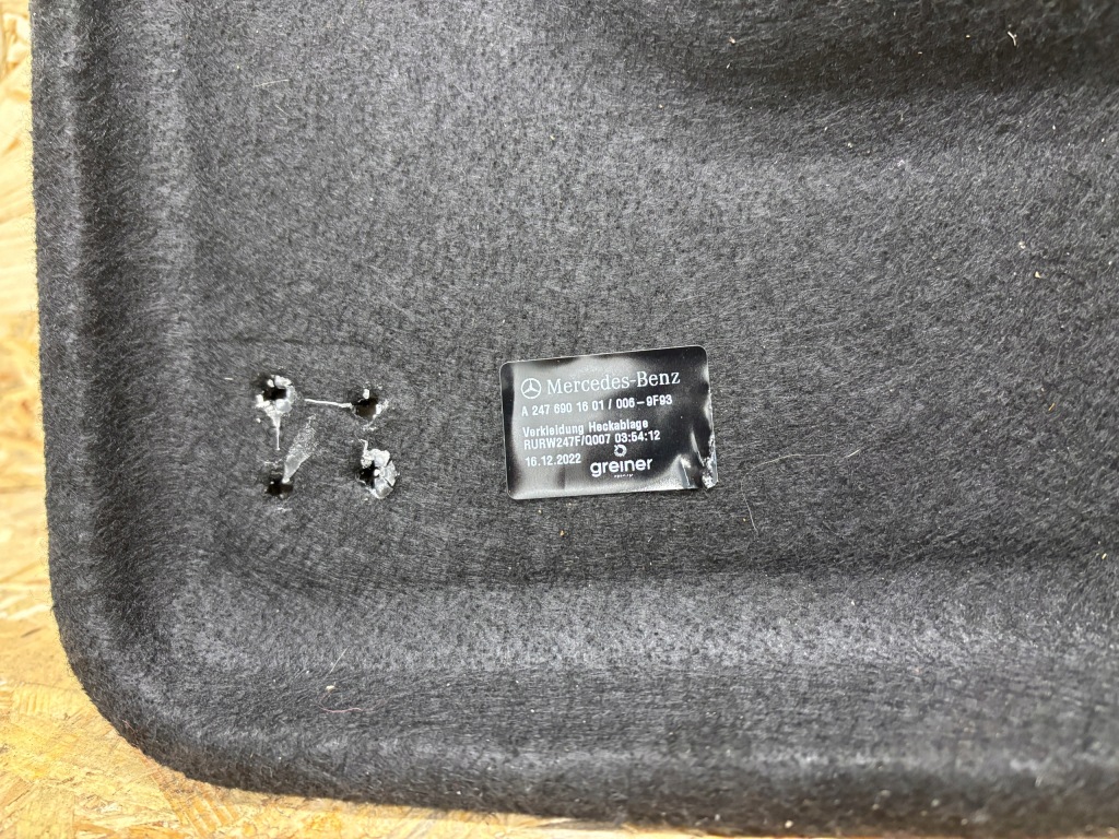фото №5, Mercedes b klasa w247 полиця багажника a2476901601 2022 rok