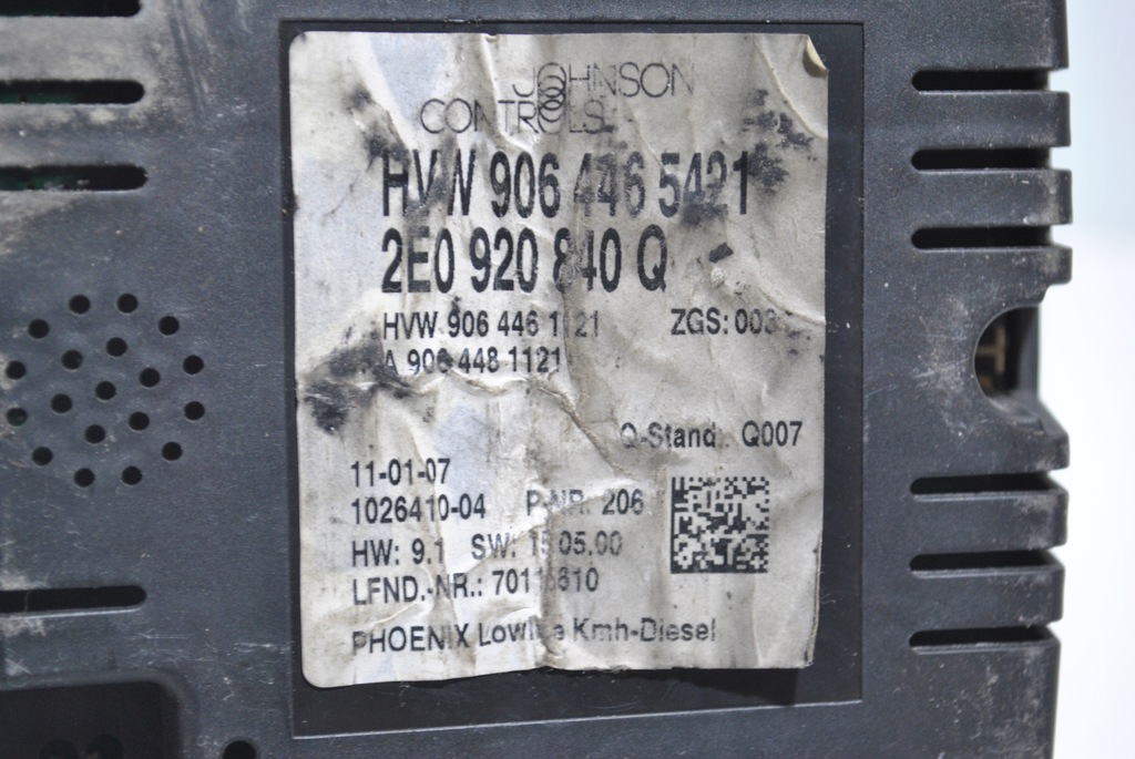 фото №6, Счетчик приборная панель vw crafter 2.5 tdi 2e0920840q