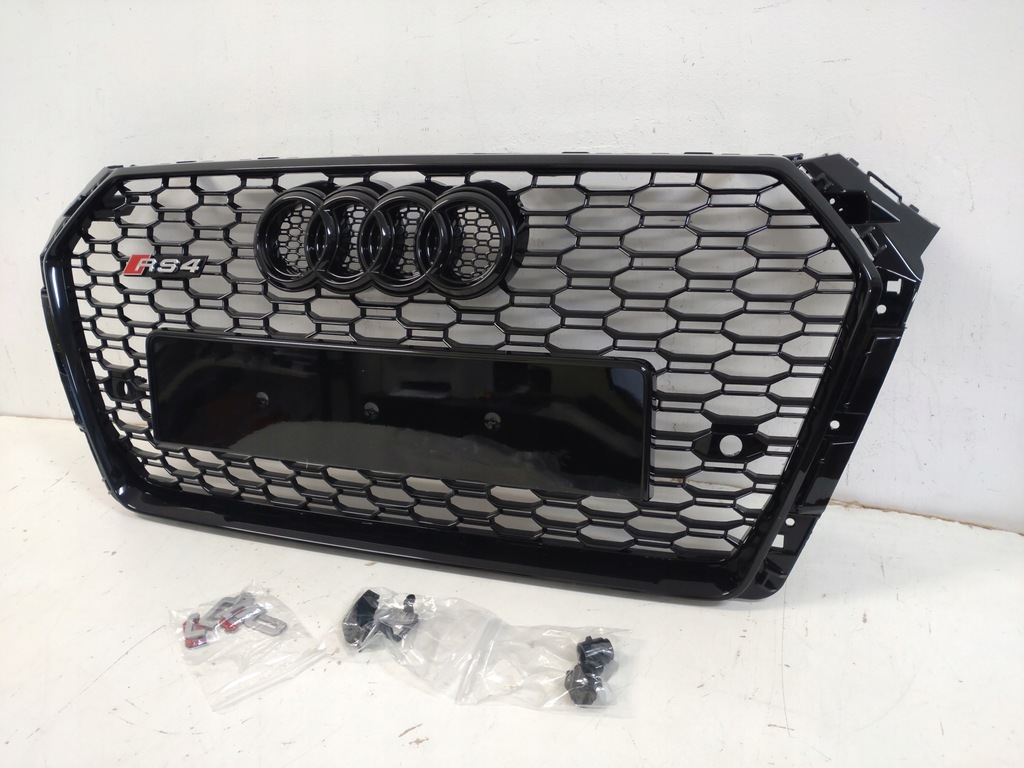 фото №6, Rs4 решётка радиатора бампера решётка радиатора радиатора audi a4 b9 2015-19 s-line с pdc решётка радиатора